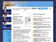 Tablet Screenshot of goldandenergyadvisor.com